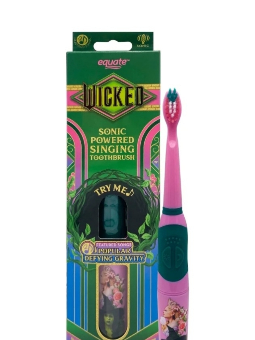 Equate Wicked Sonic Powered Singing Toothbrush - Pink